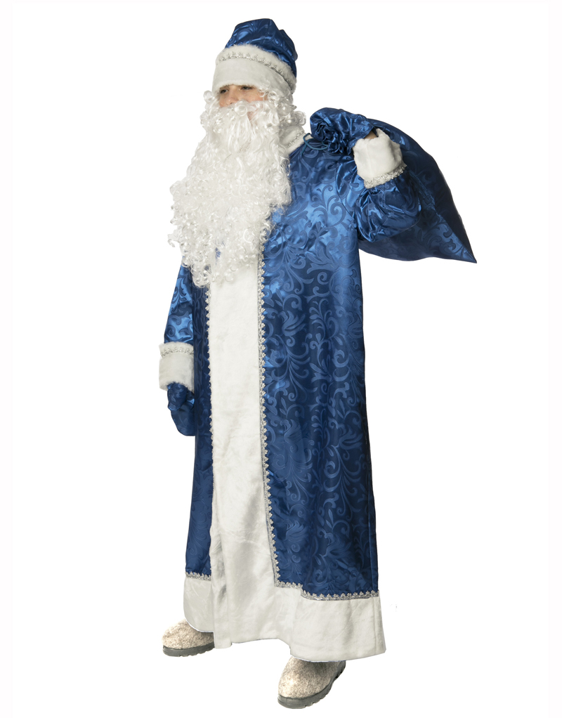 Ded Moroz costume long coat for men christmas russian santa claus outfit adult 