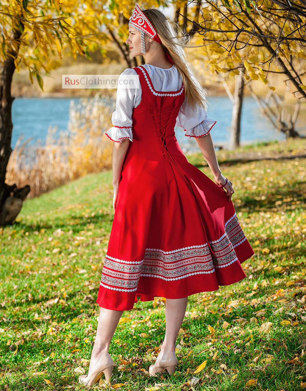 Russian fancy dress &amp;#39;&amp;#39;Anna&amp;#39;&amp;#39; - folk clothing | RusClothing.com