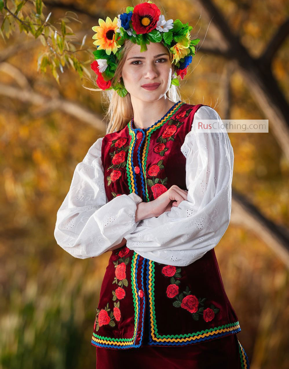 Ukrainian folk costume ''Agafya'' traditional women | RusClothing.com