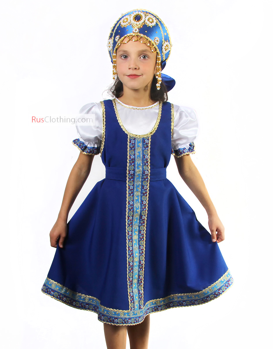 solid Banzai adverb Folk Russian dance costume ''Alenka'' | RusClothing.com