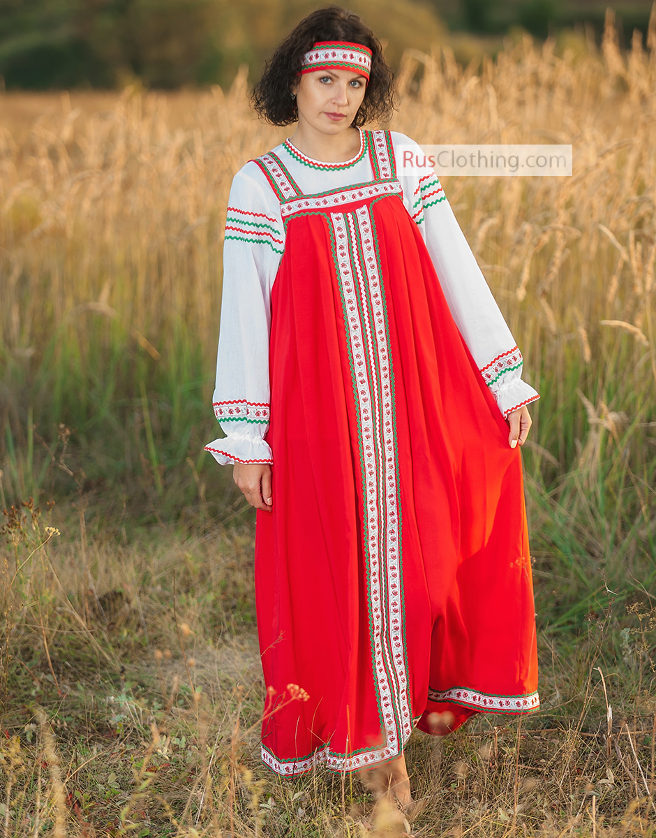 Traditional Russian costume Vera -folk clothing 