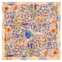 Cotton head scarf ''Field Flowers''