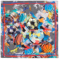 Cotton head scarf ''Football dream''