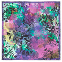 Cotton head scarf  ''Purple shadows''