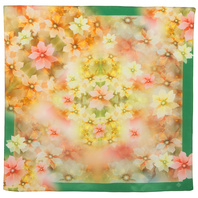 Silk scarf ''Bright flowers''