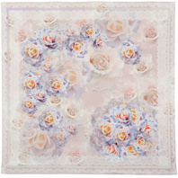 Silk shawl ''Elegant roses''