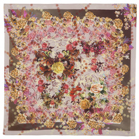 Silk shawl ''Flower fantasy''