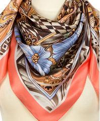 Silk shawl ''Magic world''