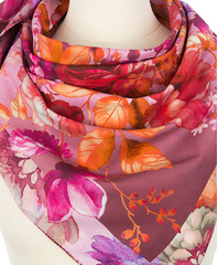 Cotton head scarf  ''Purple dreams''