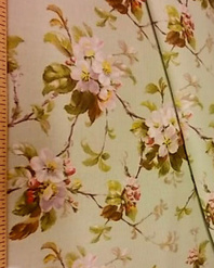 {[en]:Russian pattern cotton fabric Apple green color on}