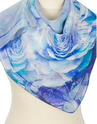 Silk scarf ''Growing roses''