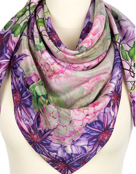 Silk shawl ''Gentian violet''