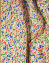 Folklore Fabric by the yard ''Berry On Beige''}