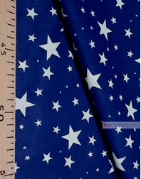 Textile enfant au metre ''White Stars On Blue''}