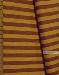 Geometric Print Fabric ''Yellow-Brown Strip''}