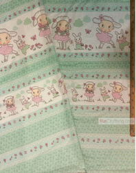 Baby Materials by the Yard ''Lamb With A Rabbit''}