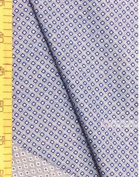 Geometric Print Fabric ''Blue-White Square''}