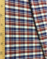 Tissu géométrique au metre ''Red-Blue Plaid (Middle)''}