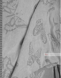 Linen Jacquard Fabric ''Butterflies ''