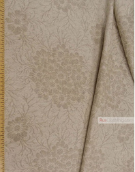 Linen Jacquard Fabric ''Flowers on gray ''