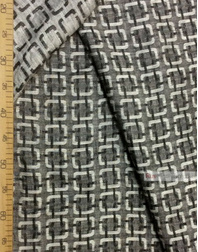 Linen Jacquard Fabric ''Square ''