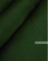 Linen fabric from Russia ''Dark Green ''