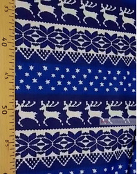 Linen fabric from Russia ''Blue deer ''