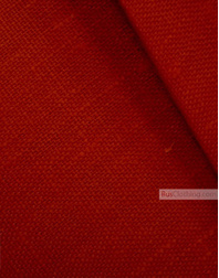 Linen fabric from Russia ''Red Christmas ''