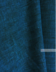 Linen fabric from Russia ''Black And Turquoise ''