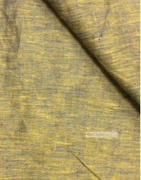 Linen fabric from Russia ''Blue-Yellow ''