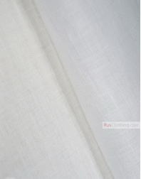 Linen fabric from Russia ''White, Optical Bleaching ''