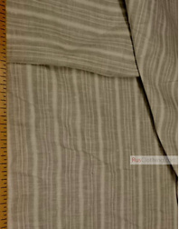 Linen fabric from Russia ''Gray-white strip ''