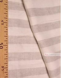 Linen fabric from Russia ''White-gray strips ''