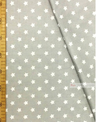 Baby Materials by the Yard ''White, Small Star On Gray''}