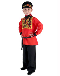 Russian Boy Khokhloma Costume