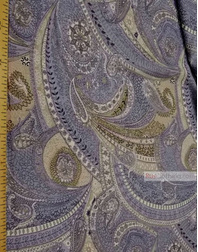 Viscose Fabric by the yard ''Oriental Motifs, Lilac.''}