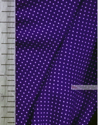 Viscose rayon by the yard ''Little White Polka Dots On Blue''}