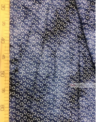 Viscose Fabric by the yard ''Triangle On A Boiled Dark Blue Background''}
