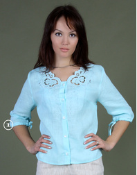 Linen blouse with embroidery ''Heritage''