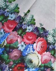 Russian print Zhostovo Flowers