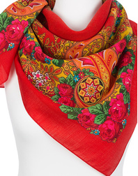 Wool shawl ''Southern bouquet''