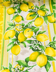 {[en]:Waffle fabric ''Sicilian lemons''}