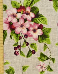 {[en]:Panama weave cotton ''Cherry blossoms''}