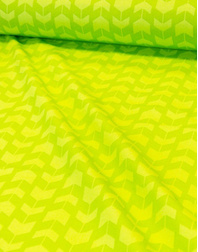 {[en]:Cotton fabric ''Arrows-stripes on green''}
