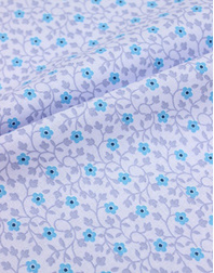 {[en]:Cotton fabric ''Light blue pansies''}