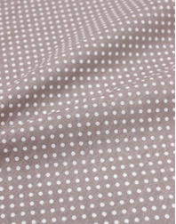 {[en]:Cotton fabric ''Little polka dots on cocoa''}