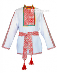 Traditional cotton Russian shirt ''Ruslan''