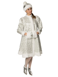 Russian Snegurka Costume Silver