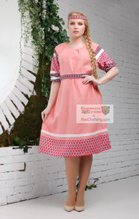 linen Russian dress