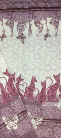 Fabric Folk Decorations by the yard ''Cats Charmel''}